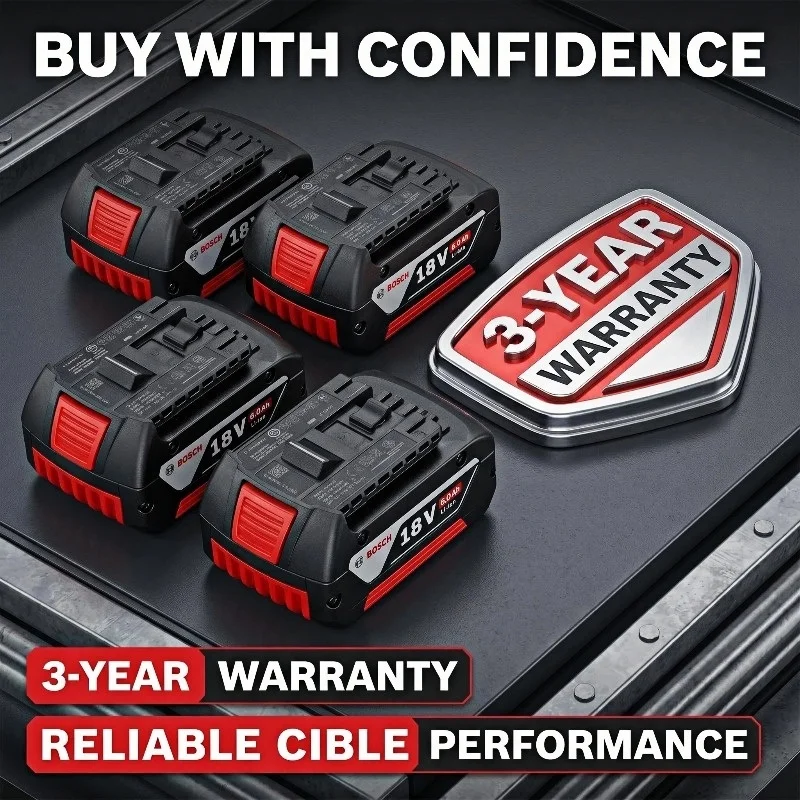 100% Original-Bosch 18V Battery, 18V and 6000mAh Backup Batteries, Draadloze Professional System, BAT609 BAT618 18V Tool Battery
