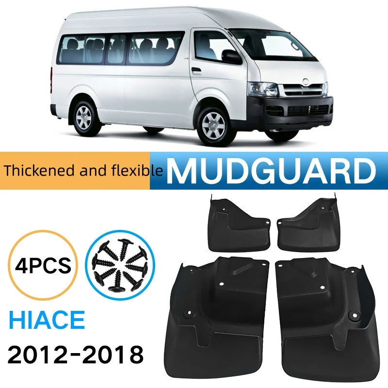 

4pcs Front & Rear Fender for Toyota Hiace 2012-2018 Car Mud Flaps Splash Guard Mudguard Mudflaps Auto Accessories