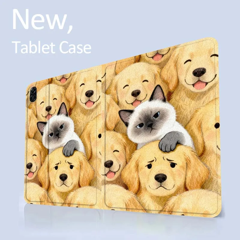 

Cartoon Cat Dog Tablet Case For Honor Tab Pad 6 7 8 9 X8 V7 V8 X9 13 X8a X9a Pro 10 Magic GT GT2 10.1 13.3 Inch