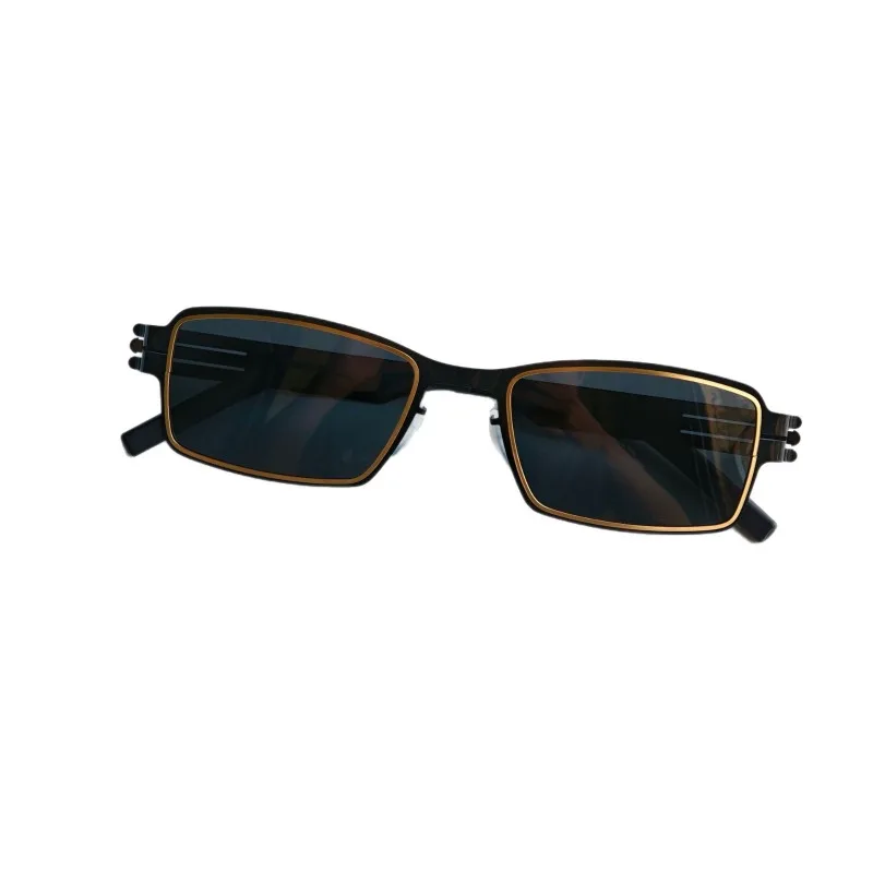 New Men's German Screwless Sunglasses Modish Vintage Square Eyewear Women Luxury Designer Driving Polarized Sun glasses UV400 6
