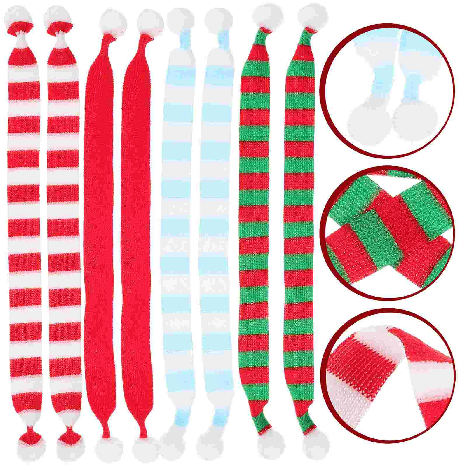 

Snowmen Scarfs for Bottles Small Scarves Mini House Accessory Christmas Decoration Home Dolls Craft