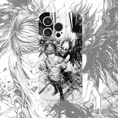 Anime DEATH NOTE Yagami Light Ryuk Cassa Del Telefono per iPhone 17 16 15 14 13 12 11 Pro Max Plus Air mini Giappone Cartoon Demone Copertura