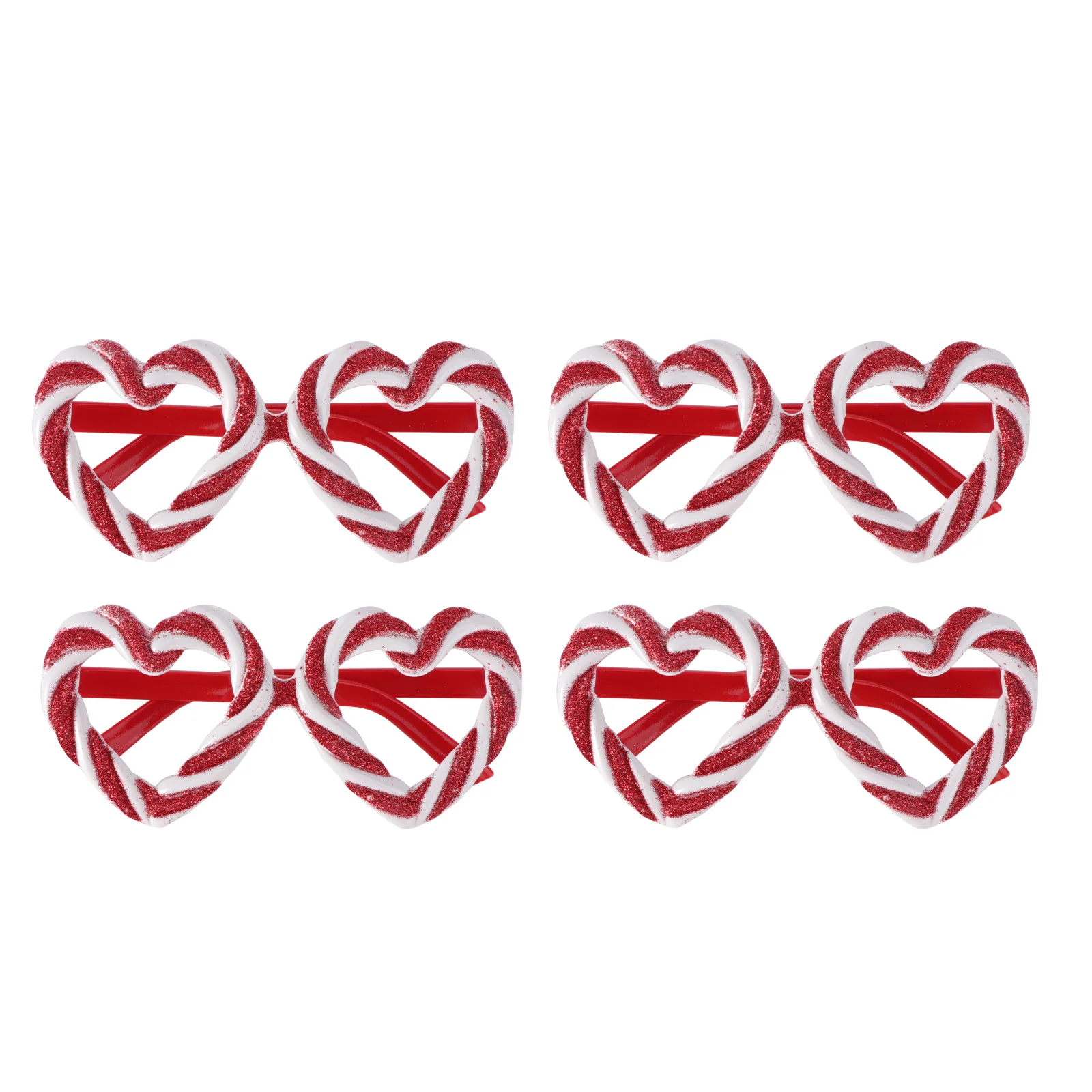 

4Pairs Heart Shaped Glasses Valentine Love Party Supplies Photo Prop Fashion Eyewear Lightweight Creative Funny Glasses