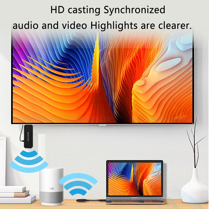 Best 1080P Wireless Transmitter and Receiver Kit 50M Low Latency Wireless Display for TV Projector Meeting Room Laptop