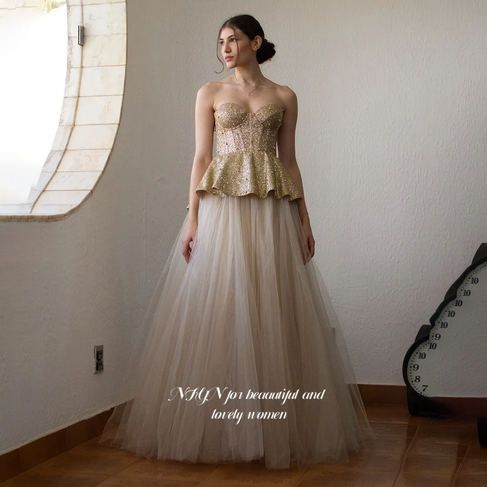 

NFYN Sweetheart Princess Dress A Line Prom Dresses Layers Evening Party Dress for Women مناسبة رسمية Customized