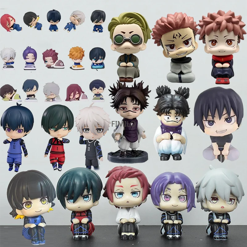 

Anime Rin Itoshi Blue Lock Nagi Figure Meguru Isagi Yoichi Look Up Sukuna Choso Yuji Dolls Jujutsu Kaisen Toji Figure Nanami Toy
