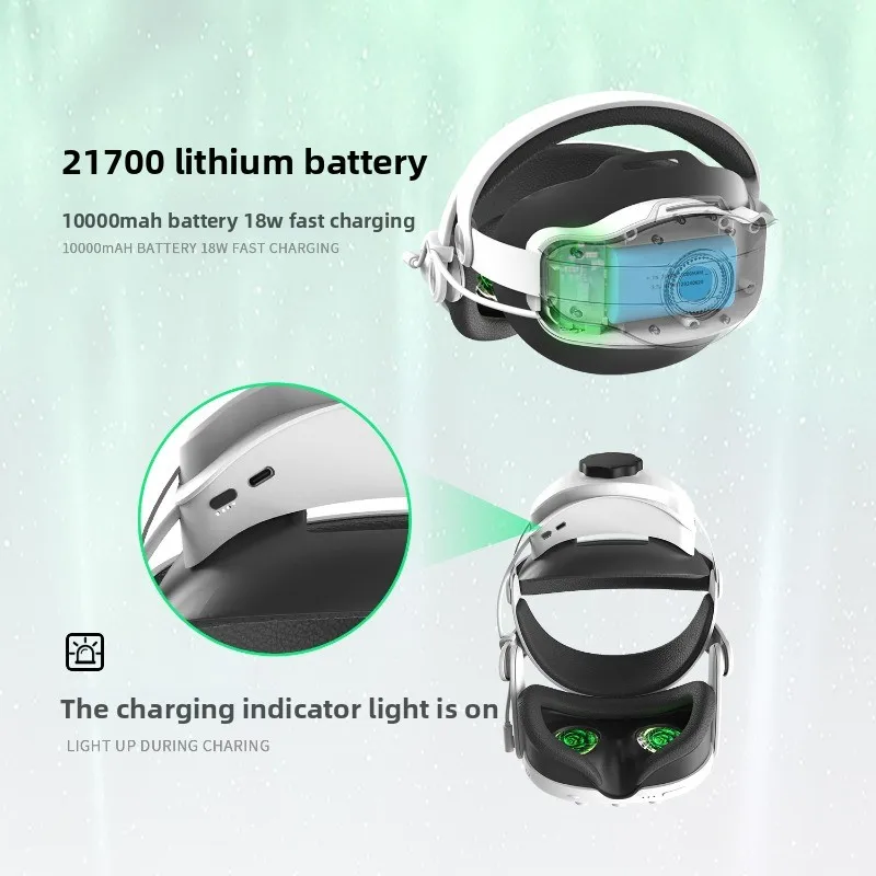 FOR Meta quest3 headwear, charging life 10000mAh battery 18W fast charging oculus headband VR accessories