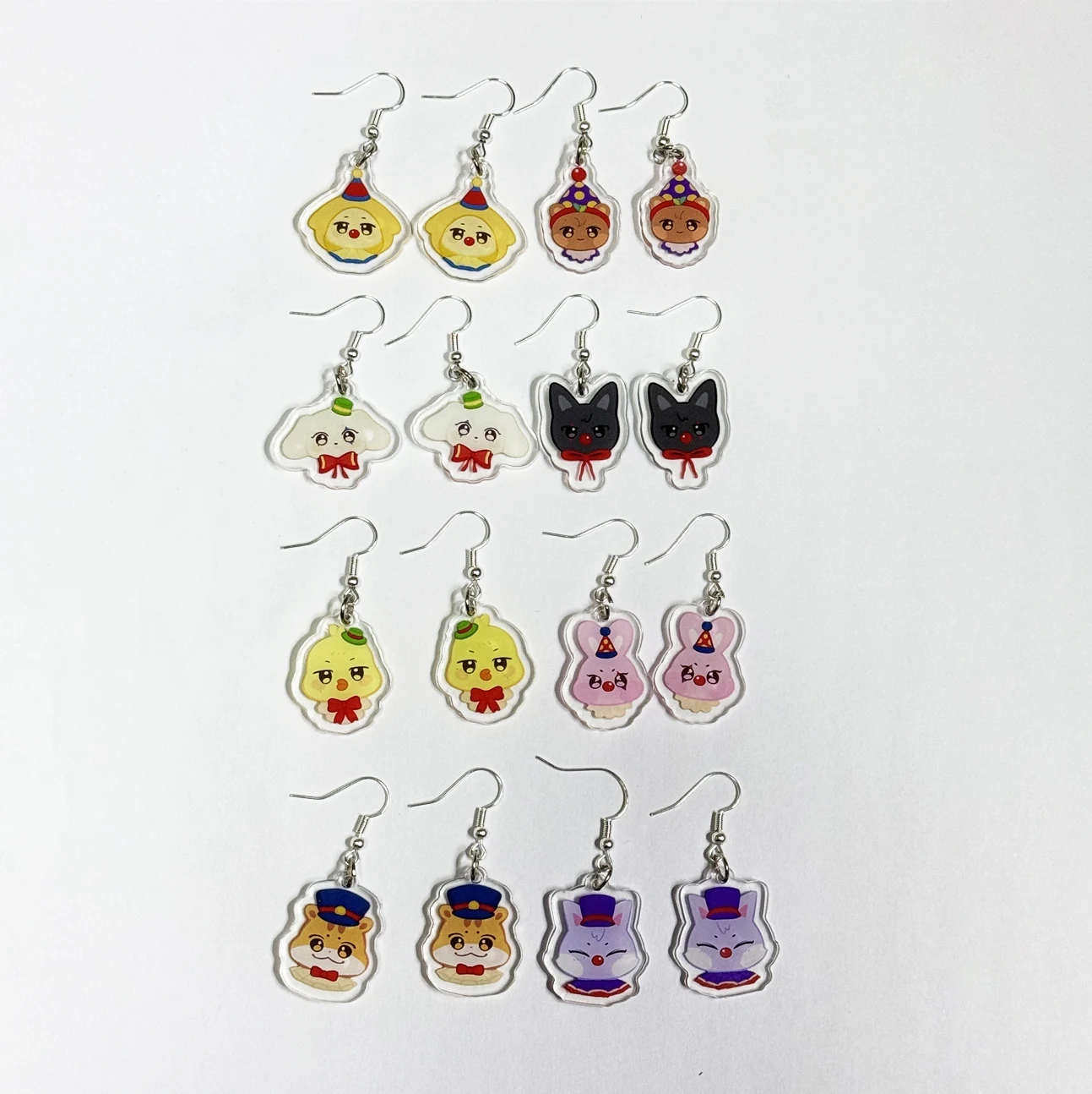 16pcs Kpop ATEEZ Aniteez Drop Earring Hongjoong Seonghwa Yunho Yeosang San Mingi Wooyoung Jongho Christmas Accessories