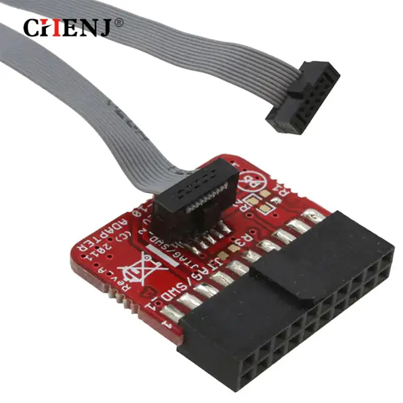 2.54mm PIN 0.1 1.27mm Jlink  Adapter Board J-LINK/v9 v8 ARM-JTAG-20-10 Adapter Board
