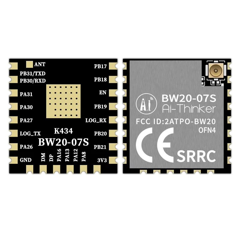 BW20-07S module RTL8711 chip Dual-band WiFi+BLE5.0 Bluetooth module