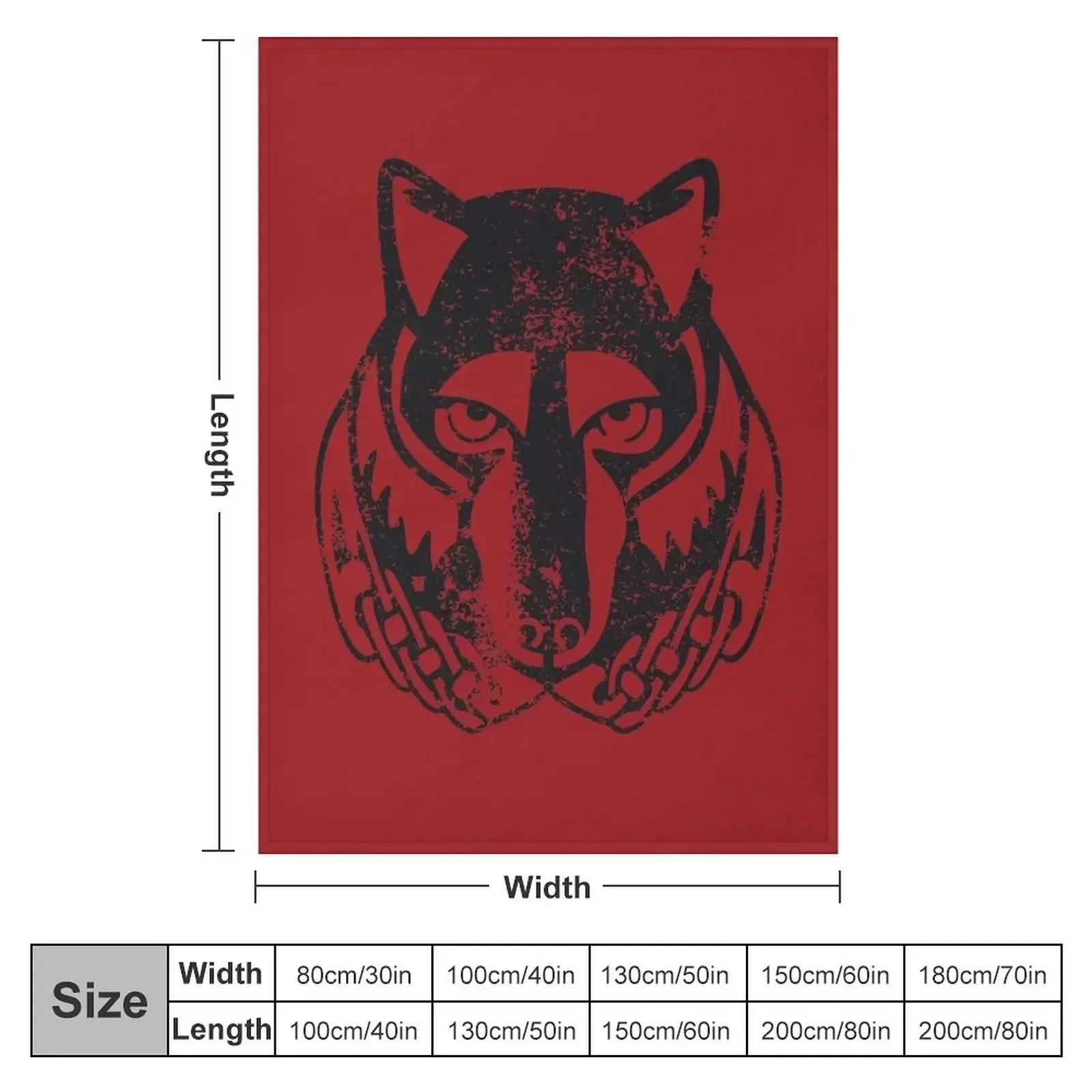 Solitude Logo · Distressed Throw Blanket couch cozy soft plush fuzzy picnic outdoor blanket