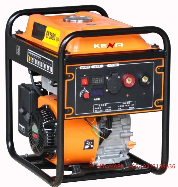 

Portable 160A Gasoline Welding Machine 2KW AC Small Inverter Arc Petrol Welder Welding Generator