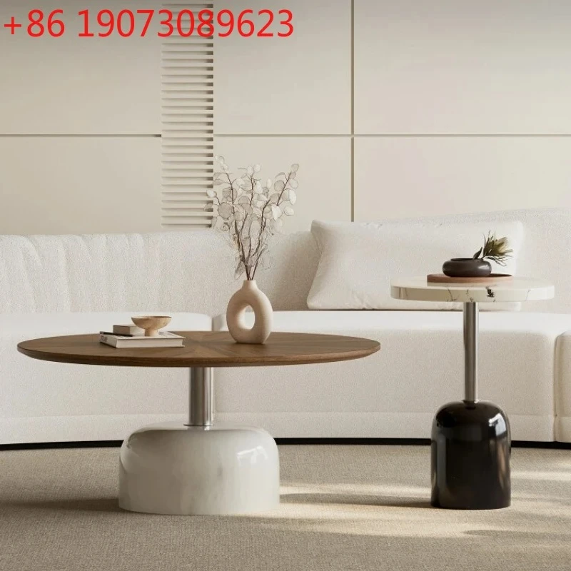 

Ваби, песочный ветер, мраморный журнальный столик, комбинация, круглый художественный креативный светильник для гостиной, дома, роскошь