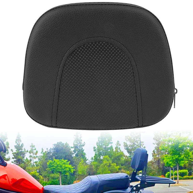 

Universal Motorcycle Rear Backrest Passenger Sissy Bar Cushion Pad For Harley Yamaha Honda BMW Chopper Cruiser