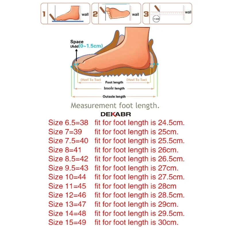 DEKABR-Mocassins en cuir véritable pour hommes, chaussures plates décontractées, bateau, grande taille 38 ~ 49