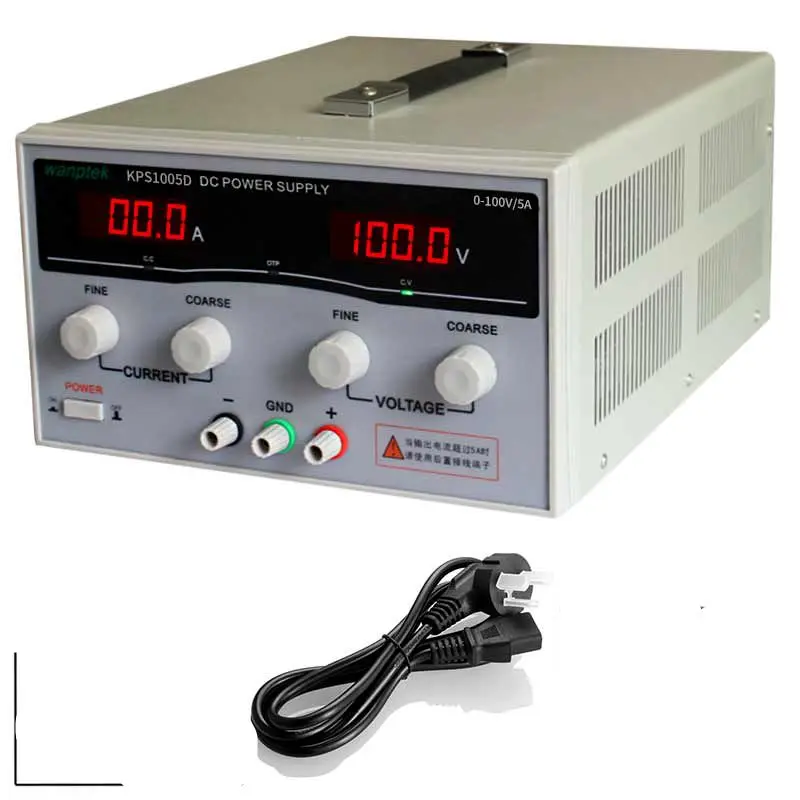 

KPS1005D High Precision High Power Adjustable LED Display Switching DC Power Supply 220V 0-100V/0-5A For Laboratory and Teaching