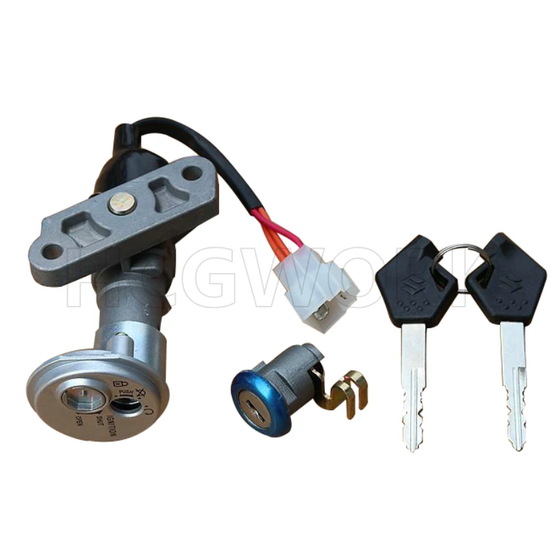 

Motorcycle Accessories Door Lock Key Set Ignition Switch Side Cover Lock for Haojue Fw110