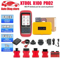 XTOOL X100 Pro2 OBD2 Automotive Scanner Key Programmer with EEPROM Adapter Code Reader Car Diagnostic Tools Lifetime Free Update