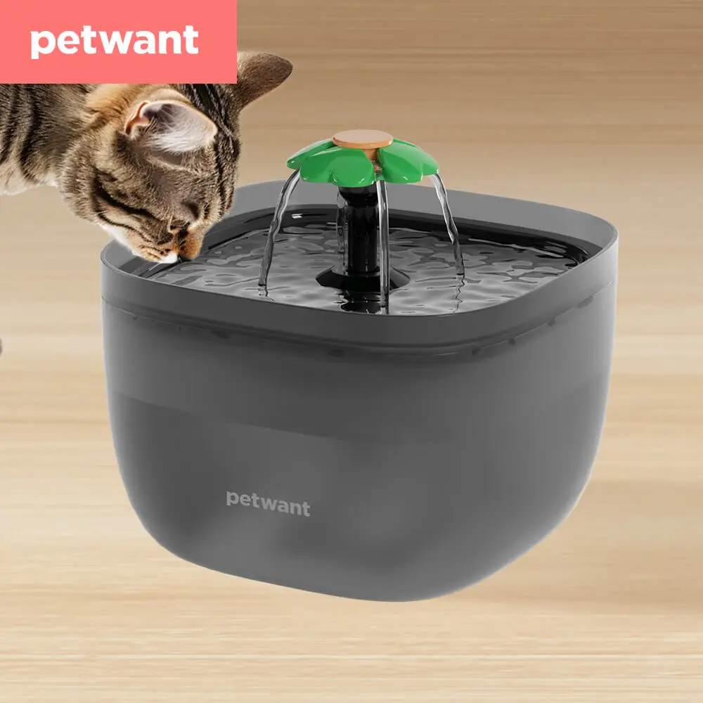 

Petwant 2L BPA-free 360 Pet Water Fountain with Ultra-Quiet Pump for Multiple Cats and Dogs Automatic Cat Drinking Dispenser