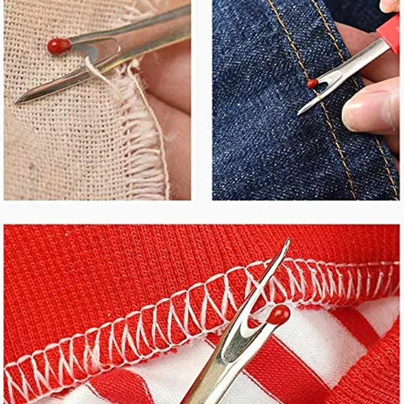 

Sharp Seam Ripper with Colorful Handle - Professional Sewing Tool Set for Cross Stitch & Buttonhole Cutting