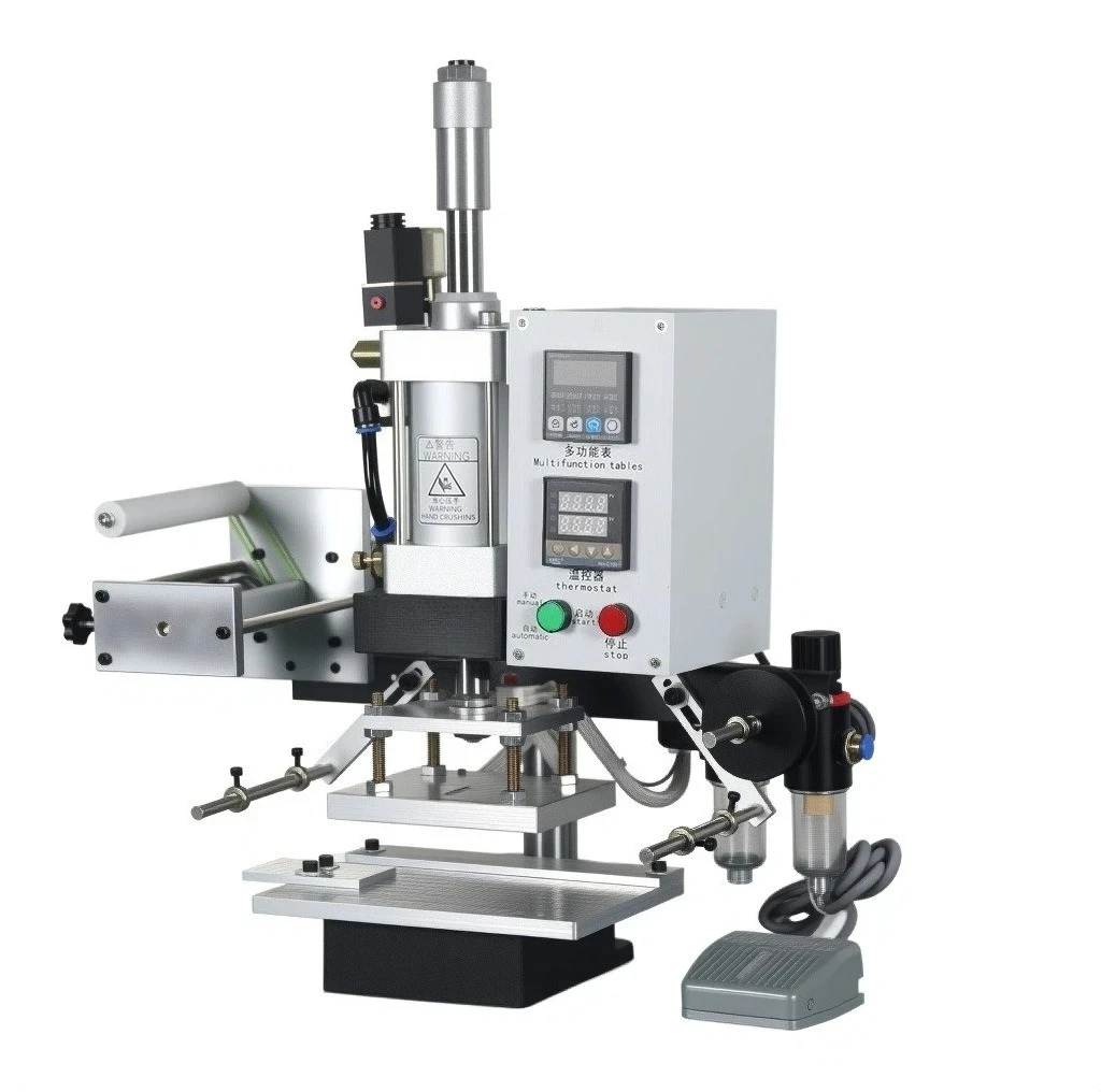 Pneumatic bronzing machine paper leather PVC plastic wood