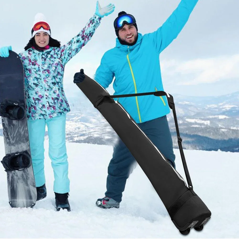 

Skiing Board Bag With Wheels Oxford Cloth Large Capacity Snowboarding Storage Bag For Outdoor Sports 194 x 32cm