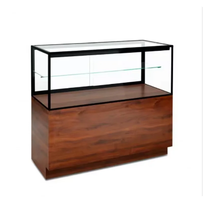 

custom.120*50*106cm Custom Glass And MDF Display Cabinet Store Checkout Counter