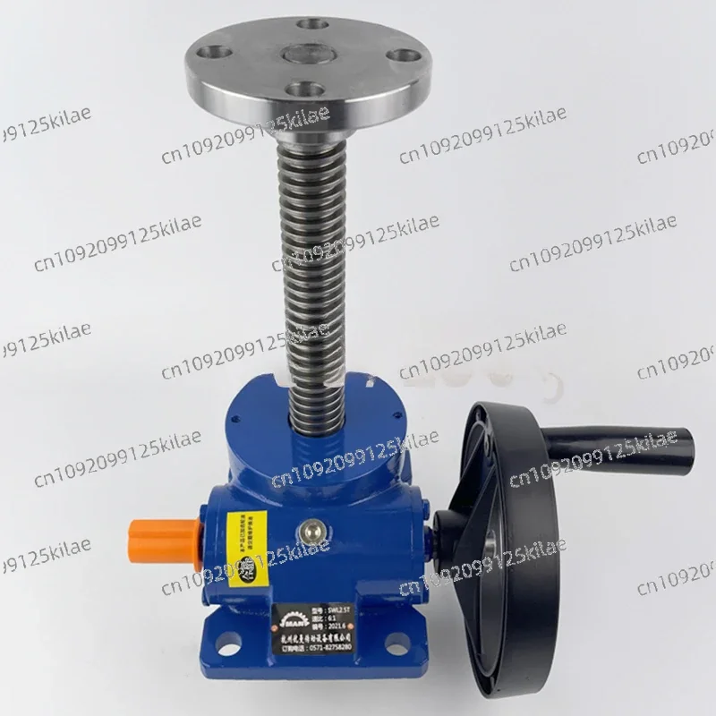 Leading Screw Lift  Handwheel  Collar Cegar Swl1T/2.5T Hand-Cranking Worm Lifting PlatformSWL Lift Reducer