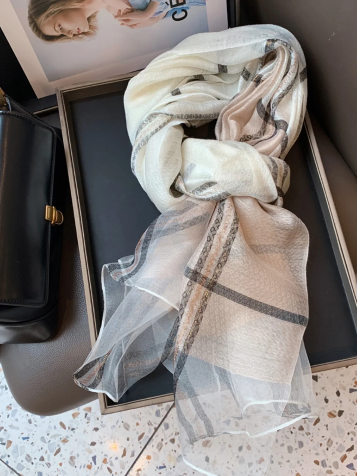 Echarpe-legere-en-soie-et-melange-de-laine-fine-pour-l'ete-protection-solaire-pour-hommes-et-femmes-style-coreen