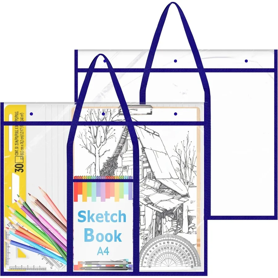 Extra-Large Poster Storage Bag for Art Portfolios and Bulletin Boards 30 x 25 Inches Ideal for Storing Scrapbooks Keepsakes Anc