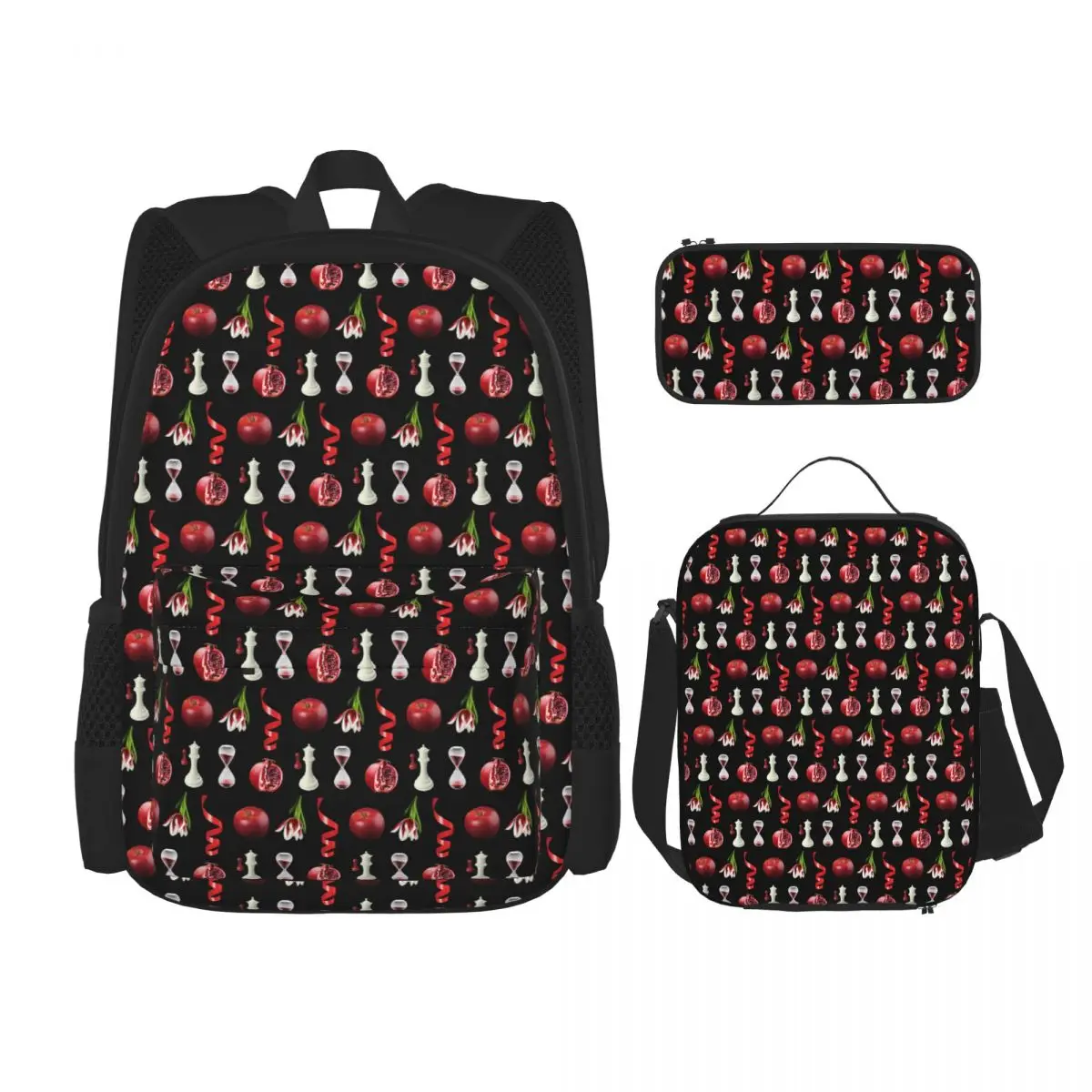 

Twilight Book Cover Inspired Artistic Photos Backpacks Kids Bookbag School Bags Rucksack Lunch Bag Pen Bag Three-Piece Set