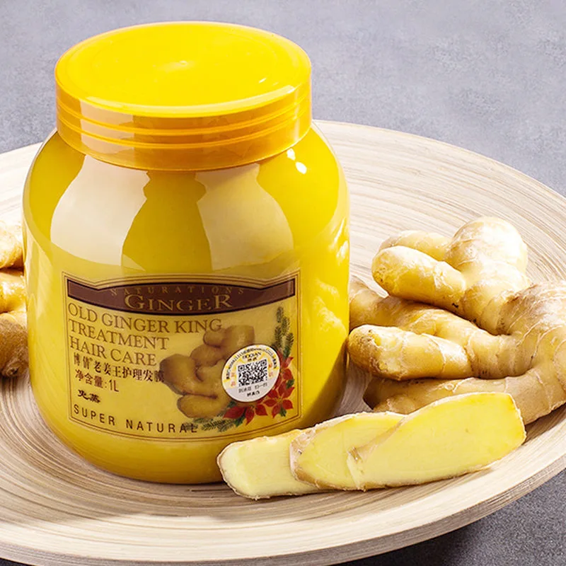 

500/1000 мл имбирная увлажняющая маска для волос, восстанавливающий мягкий кондиционер для ухода за поврежденными волосами, крем для ухода за сухими вьющимися волосами