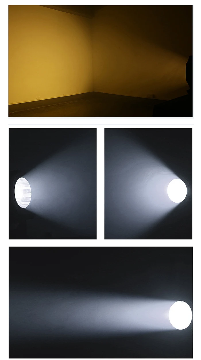 LED Par COB 200W Kaltweiß + Warmweiße Beleuchtung mit Scheunentüren für DJ Disco Home Party Nachtclub – Detail 4
