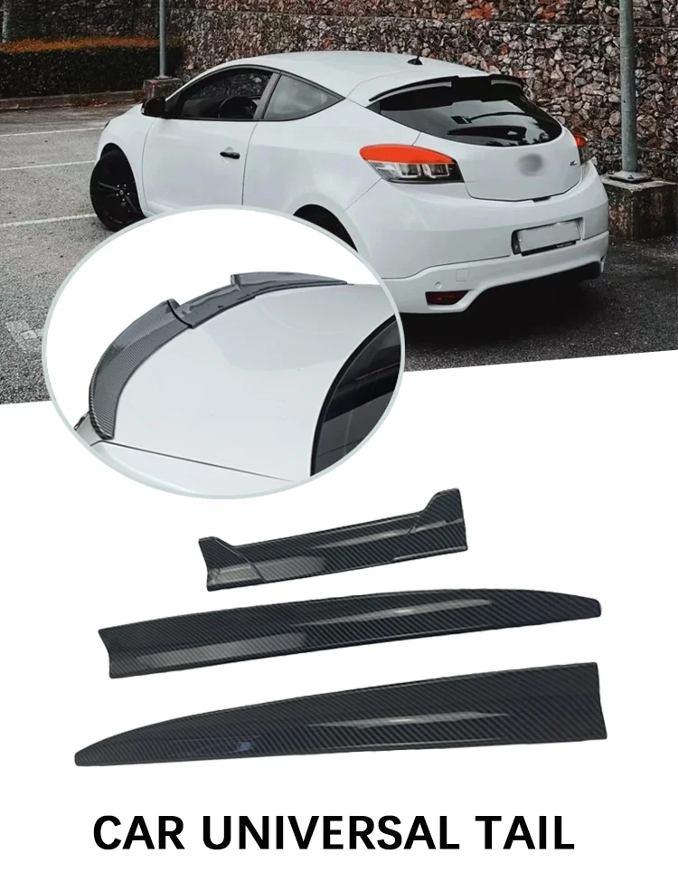 Auto Universal Dach Spoiler Schwanz Spoiler Stamm Flügel DIY Refit Spoiler Poiler Flügel Racing Stamm Aut Auto Zubehör – Detail 1