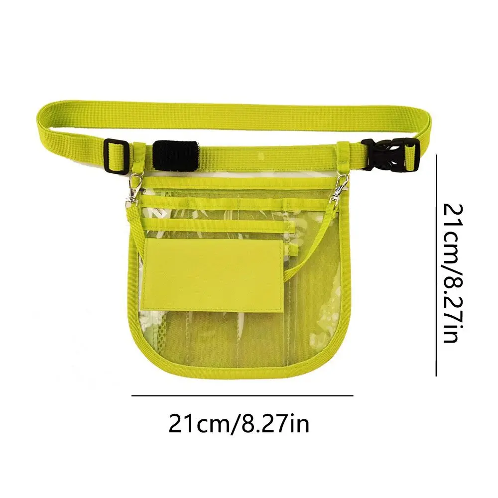 Waterproof Nurse Fanny Pack Multi-Compartment Tape Holder Nurse Waist Bag Metal Hook Portable PVC Nurse Pouch Case Women