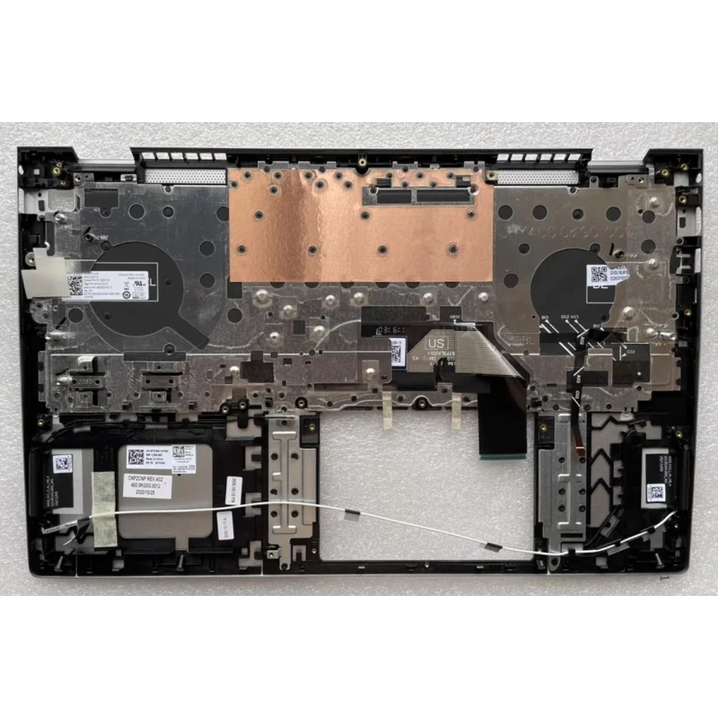 S+   FY5WK New For Dell Inspiron 7500 7501 Palmrest Upper Case w/US Intl Backlit KB