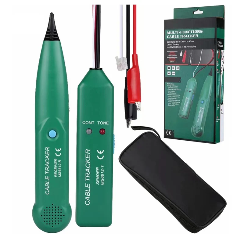 MS6812 Professional Cable Tracker Tester LAN Detector UTP STP Telephone Wire Tracer with Breakpoint Location And Tone Diagnose