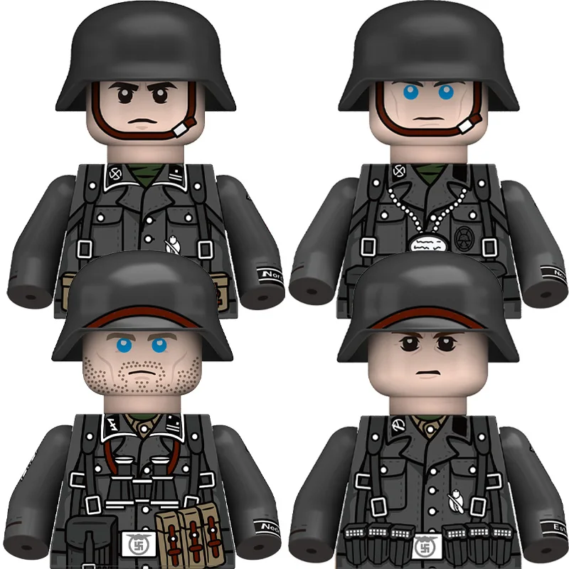 Nuevo Ww2 Wars ejército militar soldado danés holandés minifigura Rifle Armas modelos juguetes para niños Juguetes de bloques de construcción regalo niños niñas Juguetes