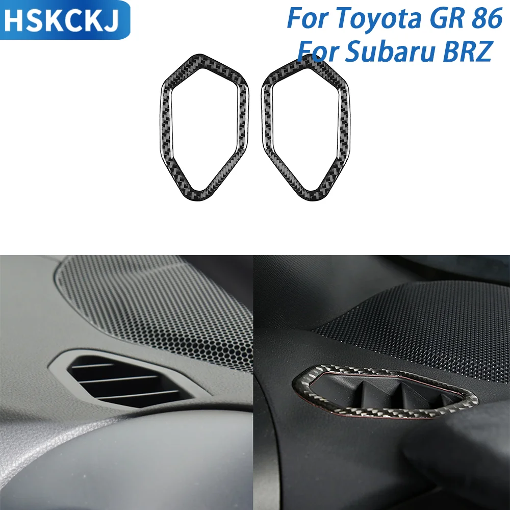 

For Toyota GR 86 For Subaru BRZ 2020+ Real Carbon Fiber Interior Sticker Car Dashboard Sides Air VentDecorative Accessories