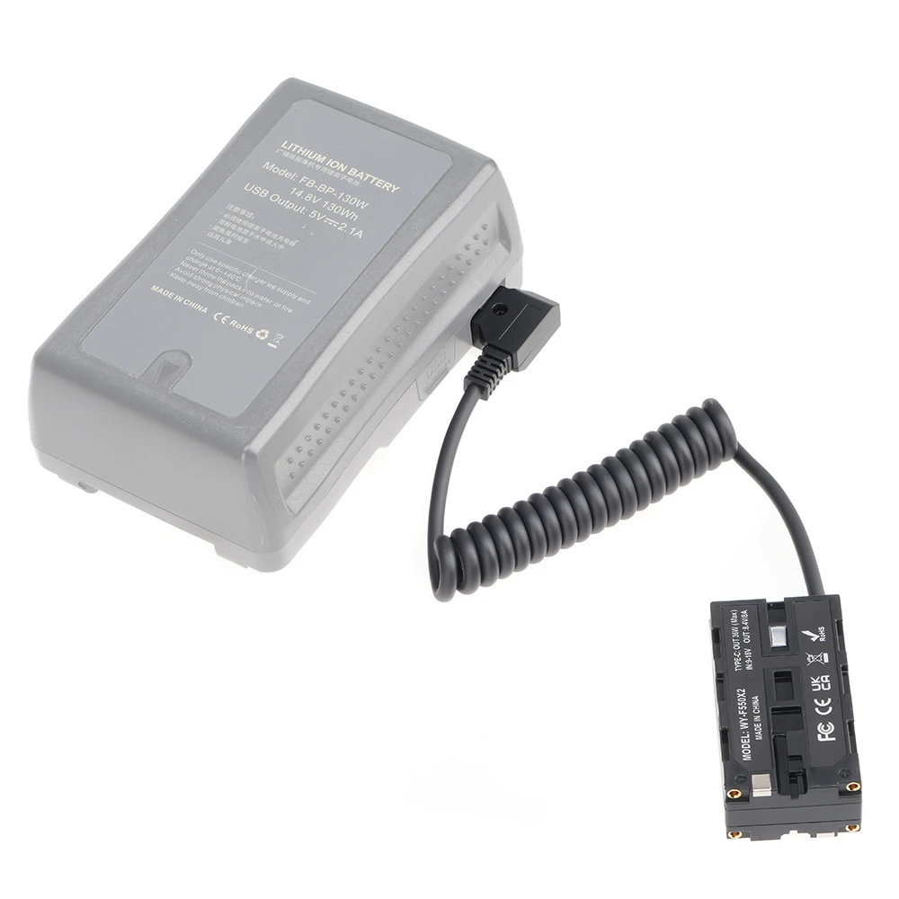 FOTGA D-TAP to NP-F550 Dummy Battery For NP-F550/F750/F970 battery Double sided Dummy battery Power Adapter for Monitor/Camera