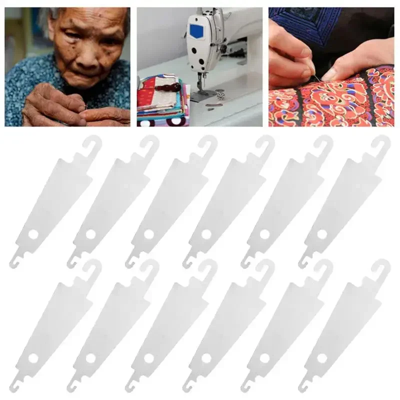 10Pcs/lot Needle Threader Embroidery Cross Stitch Threading Tools DIY Sewing Craft Accessories Steel Hook Large Eye Easy Device