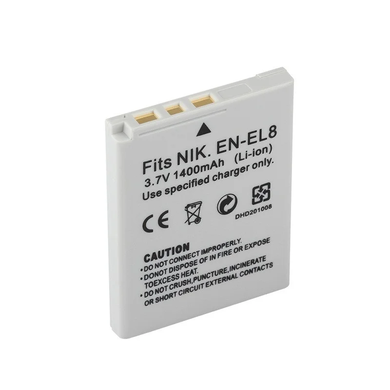 EN-EL8 ENEL8 EL8 Camera Battery For Nikon COOLPIX P1 P2 L1 L2 S1 S2 S3 S4 S5 S6 S7 S7C S8 S9 S51 S50 S52 USB Battery Charger