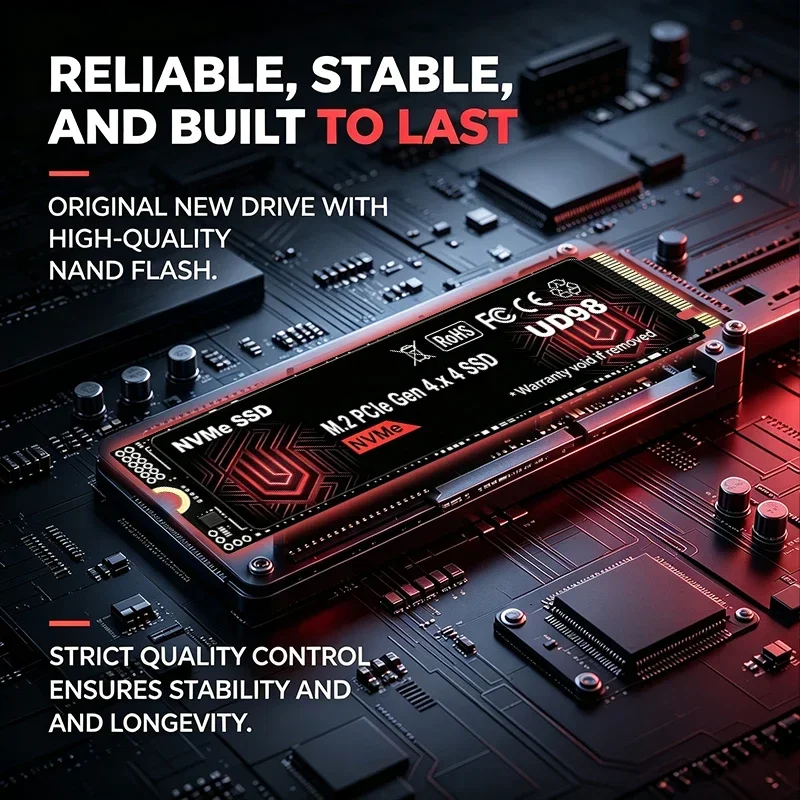 UD98 M.2 2280 NVMe PCIe 3.0 x4 High Speed Internal Solid State Drive 2TB 4TB Storage Disk for Gaming Laptop Desktop Notebook PC