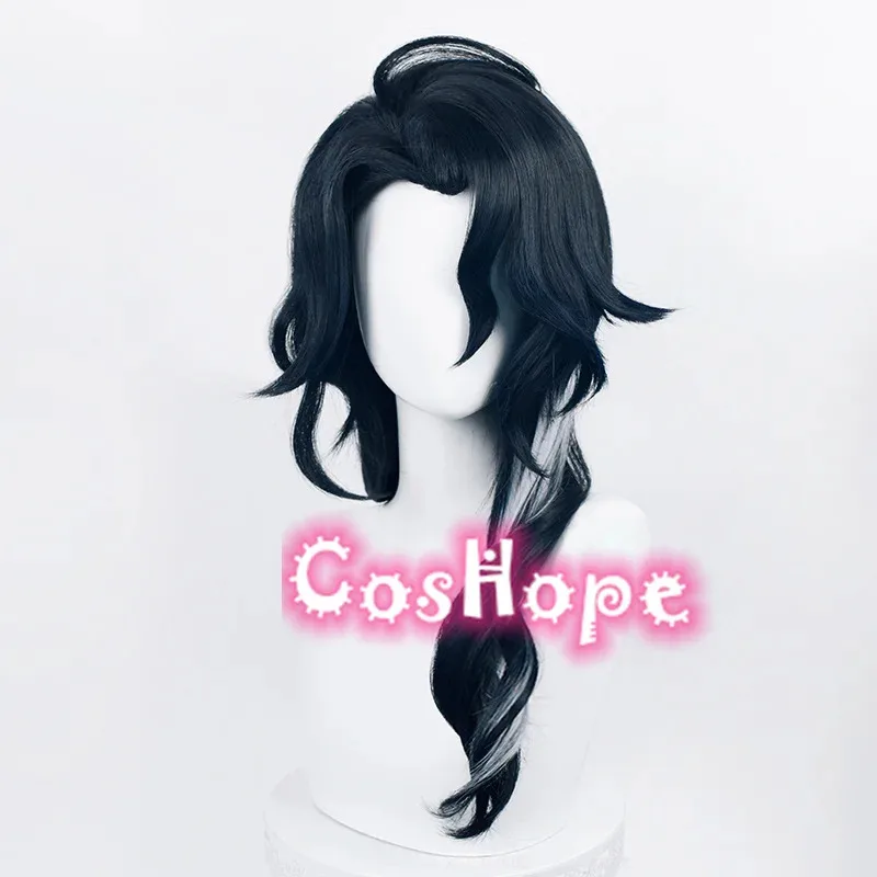 2025 12 Fatui Pantalone Синий Черный Белый Парик Аниме Косплей Термостойкие Синтетические Парики