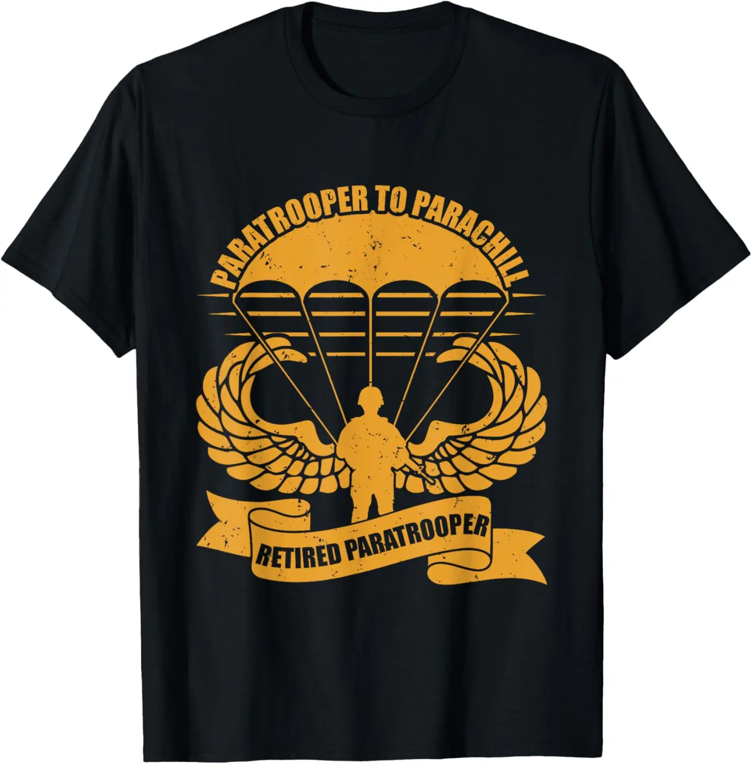 

Airborne Paratrooper Military Soldier Army Parachute T-Shirt Short Sleeve Casul 100% Cotton Shirts