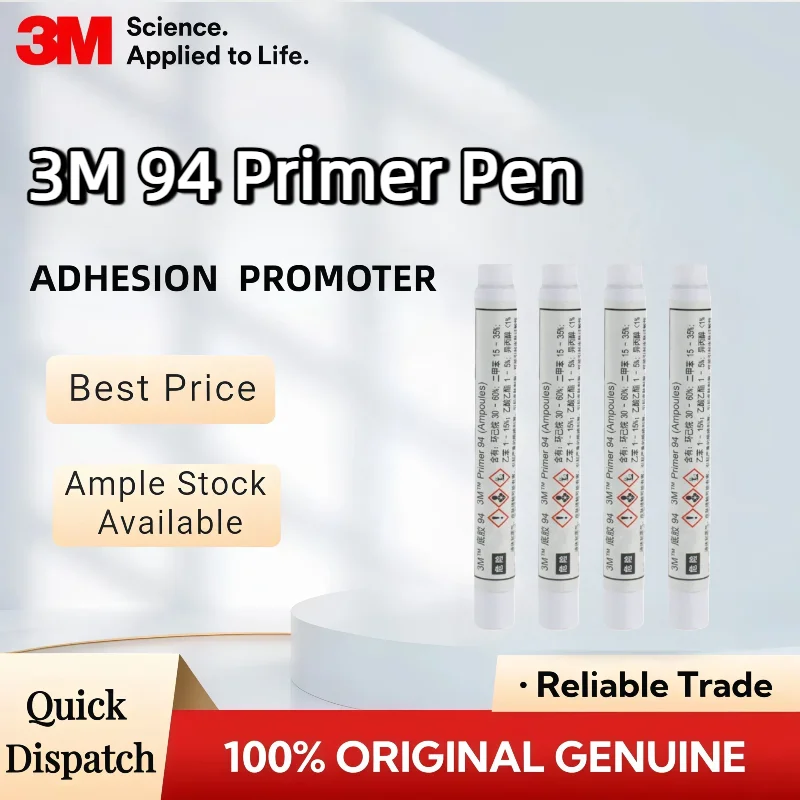 Bolígrafo de imprimación 3M 94 100% original: promotor de adhesión para superficies multimaterial de secado rápido y confiable
