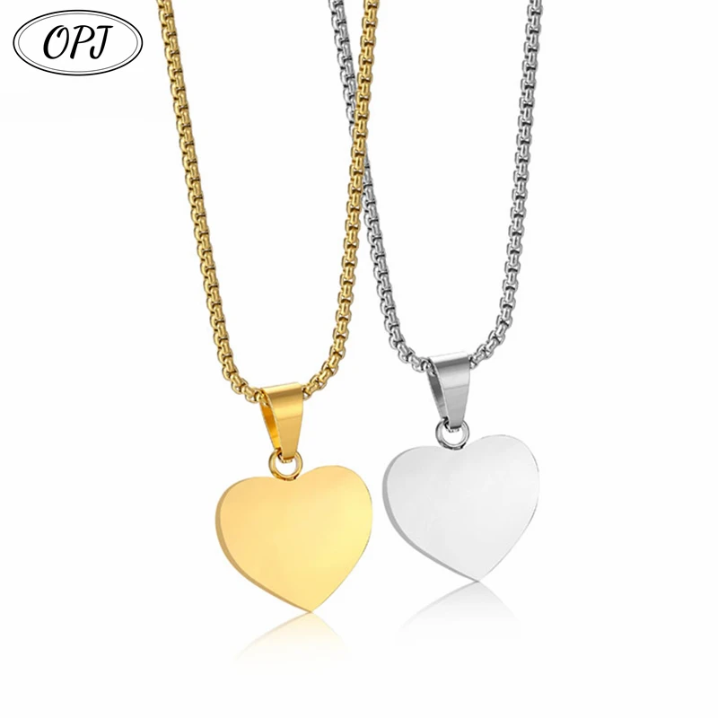 

Engrave Picture Name Heart Pendant Necklace For Women Men Stainless Steel Jewelry Safe Driving Personalized Couple Gift