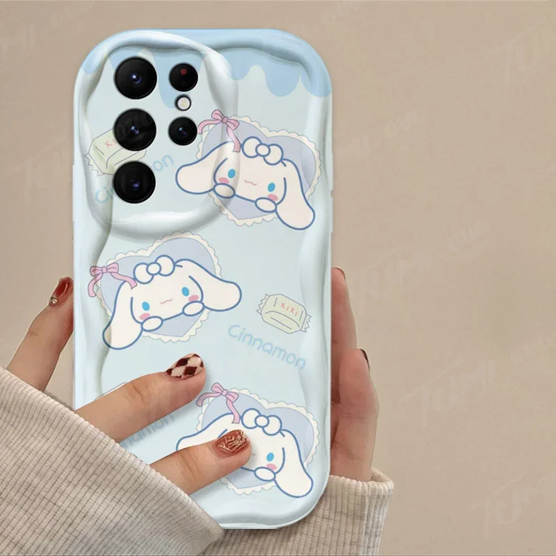 Sanrio Hello Kitty Cinnamoroll Wave Case For Samsung Galaxy A54 A34 A14 A24 A13 A23 A33 A53 A73 A15 A05 A05S Soft Silicone Cover - náhled 5