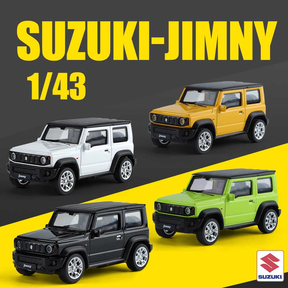 

2025 New Style 1/43 Suzuki Jimny Miniature Alloy Diecast SUV Car Exquisite Model Pull Back Suspension Kid Gift Collect Decoratio