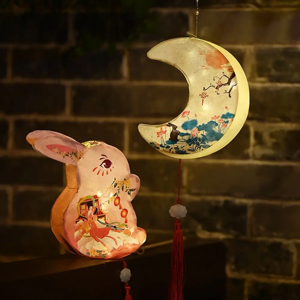 

Paper Middle Autumn Festival Lantern DIY Craft Handmade Festival Lantern Material Kit Luminous Chinese Style